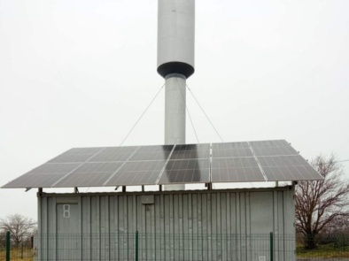 Installation of a hybrid solar power station
